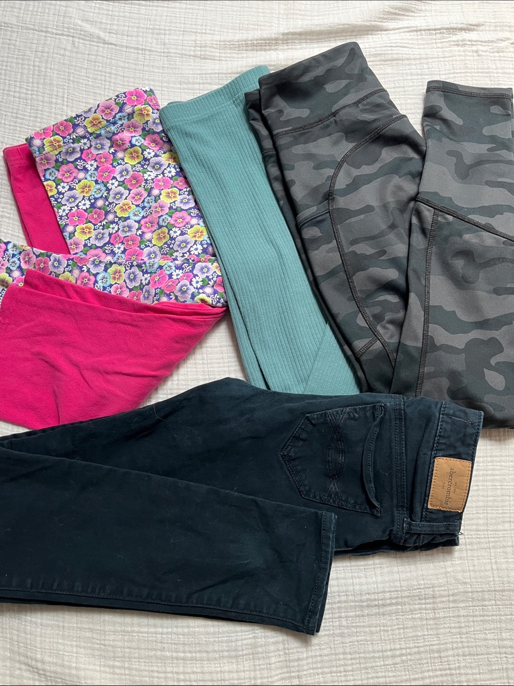 Girls Clothing Lot 5 Pc Abercrombie GAP Old Navy George Leggings Jeans 14/16